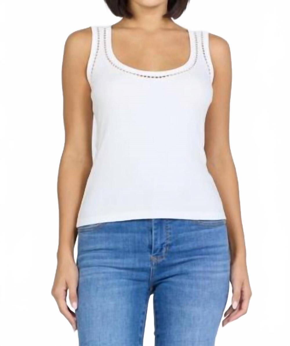 NEW DEAR JOHN DENIM sloane tank in white